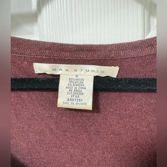 Max Studio off the shoulder or cowl neck sweater dress with removable belt (DJ1) - Picture 5 of 6